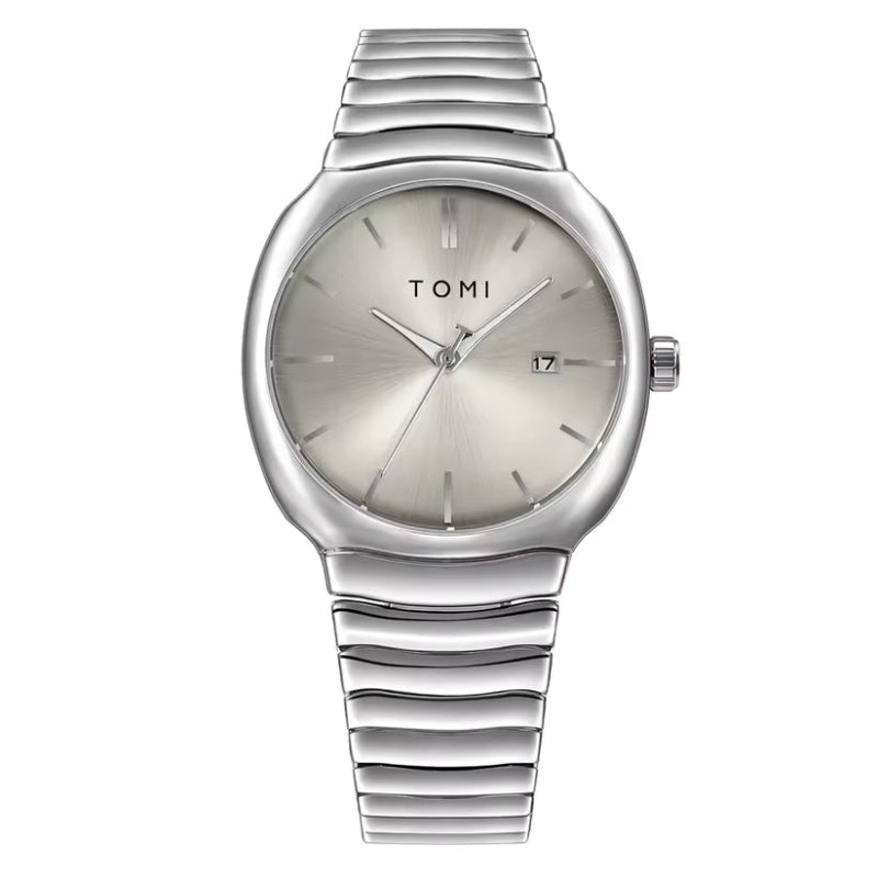 TOMI T-307-3 Silver New Men's Luxury Business Watch Gift Box Set Online in Karachi Pakistan Madina Gift