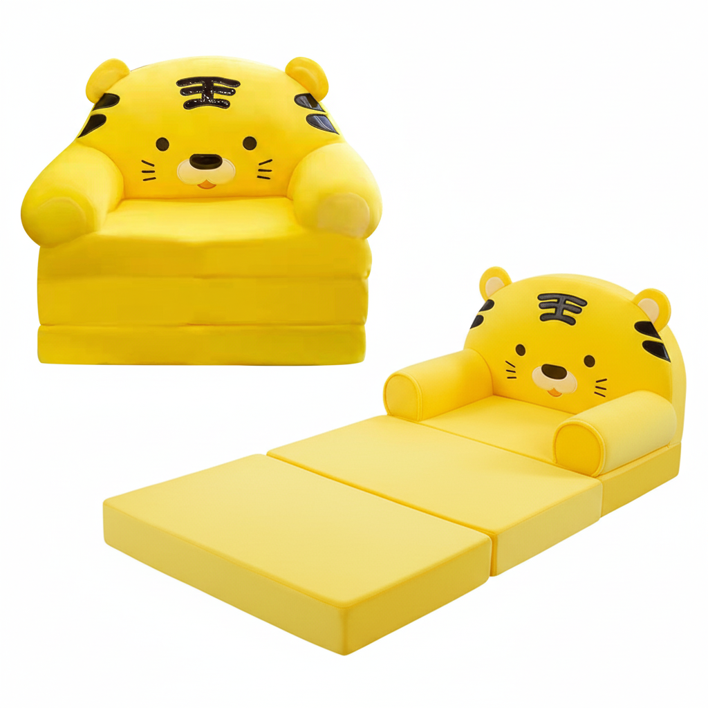 Tiger Plush Baby Sofa Cum Bed For Kids Online in Karachi Pakistan Madina Gift