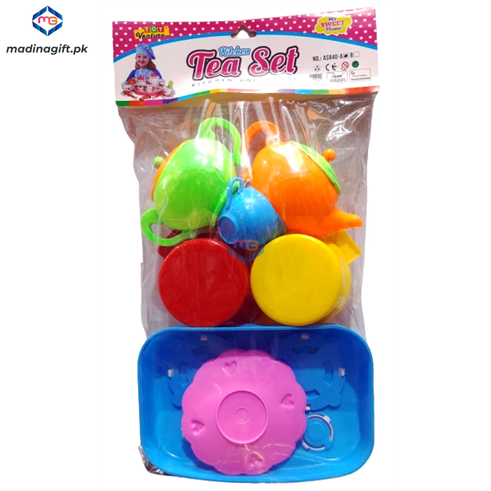 Toy Venture Kitchen Stove & Tea Set 14 Accessories - AS840-A - Madina Gift