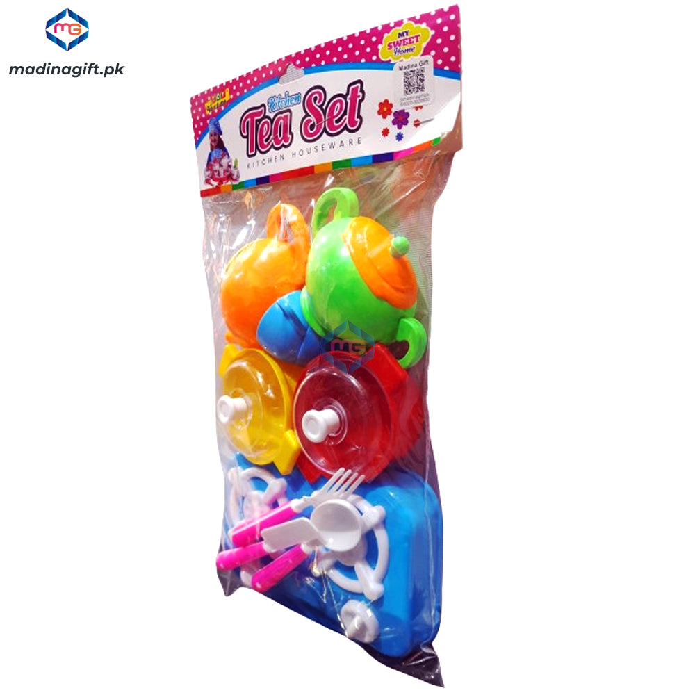 Toy Venture Kitchen Stove & Tea Set 14 Accessories - AS840-A - Madina Gift