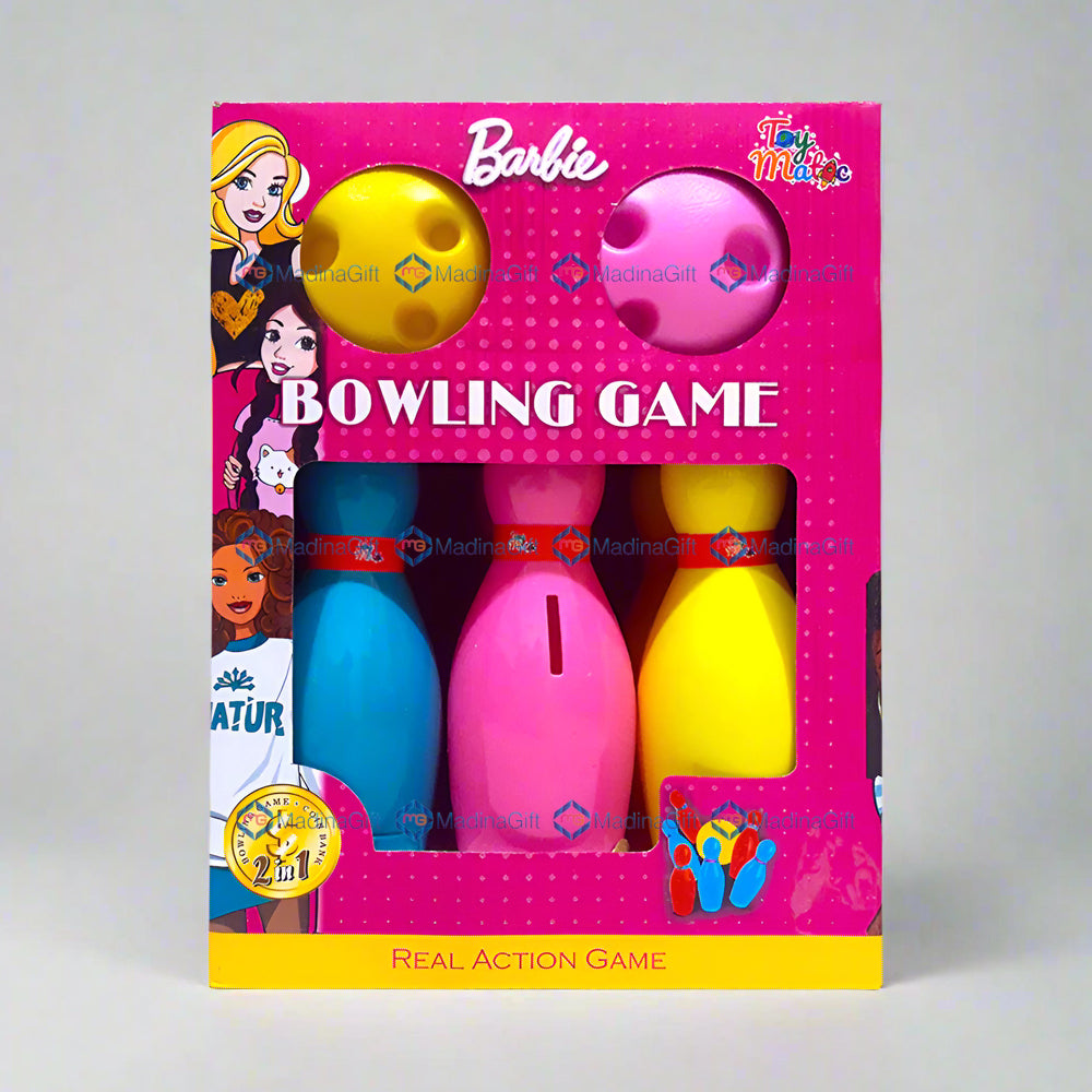 Toy Matic Barbie Bowling Game Set 11881E For Kids Madina Gift