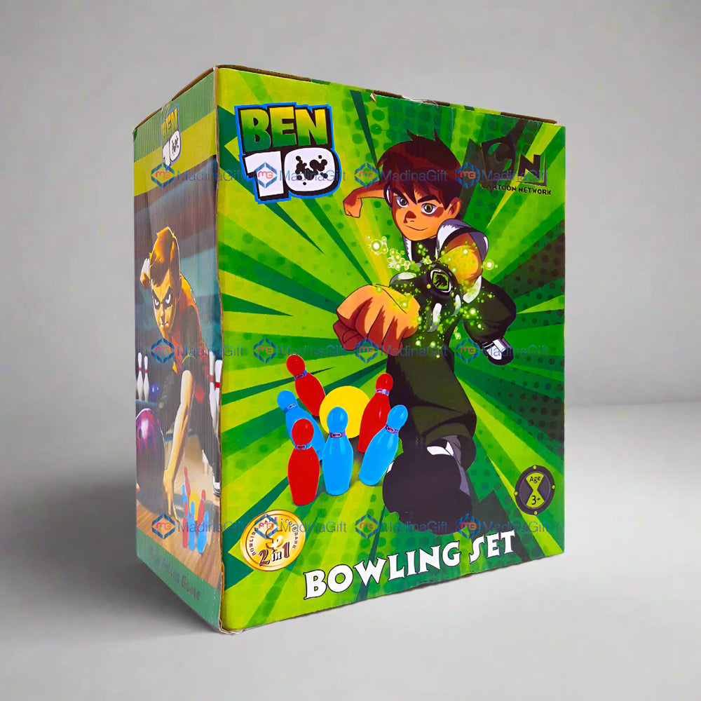 Toy Matic BEN 10 Bowling Game 11881E Set For Kids Madina Gift