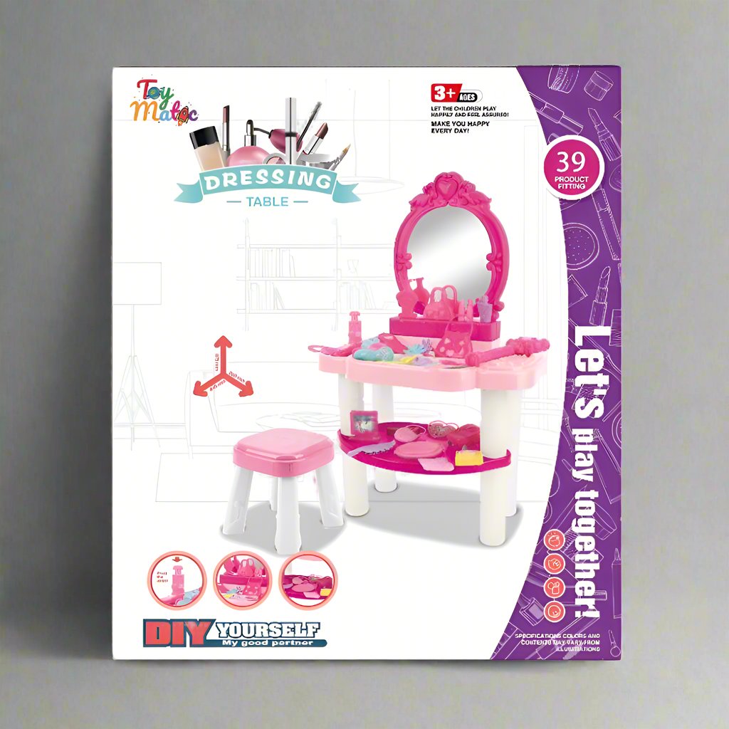 Toy Matic Dressing Table Play Set For Kids WP921-11 - Madina Gift