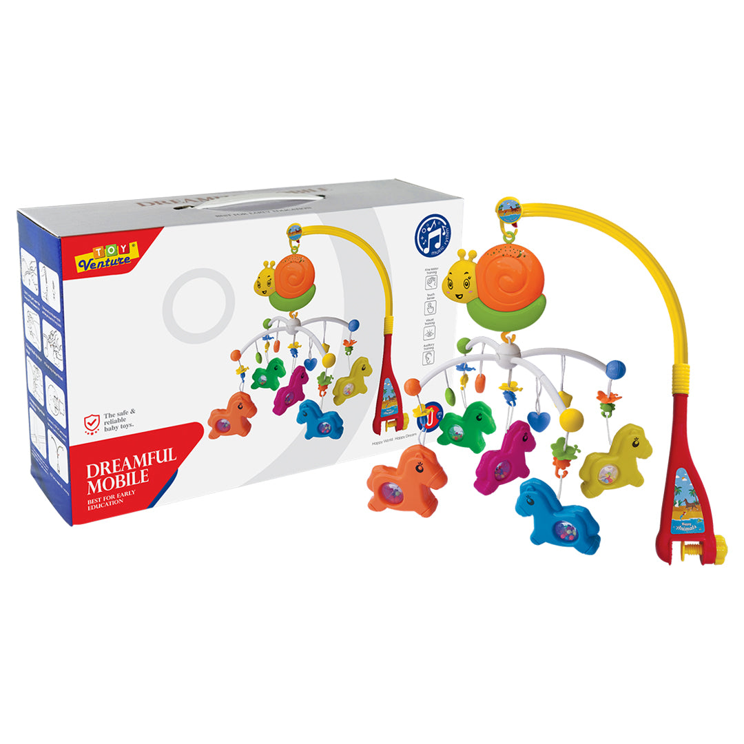 Toy Venture Dreamful Horse Musical Cot Mobile For Little Babies Online in Karachi Pakistan Madina Gift