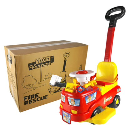 Toy Venture Fire Rescue Truck - Stroller + Push Car For Toddlers Madina Gift