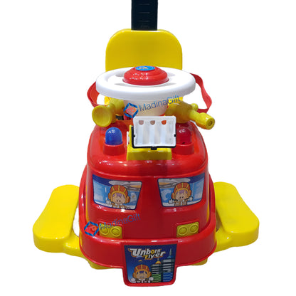 Toy Venture Fire Rescue Truck - Stroller + Push Car For Toddlers Madina Gift