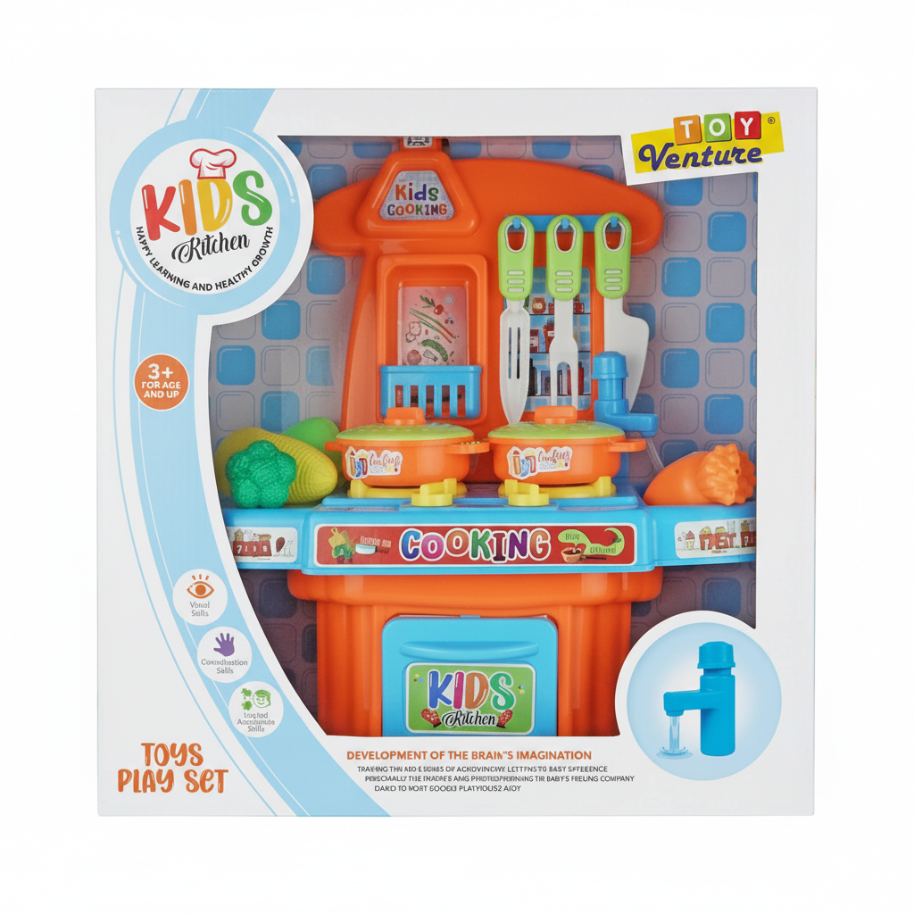 Toy Venture Kids Kitchen Set Box Play Set For Kids Online in Karachi Pakistan Madina Gift