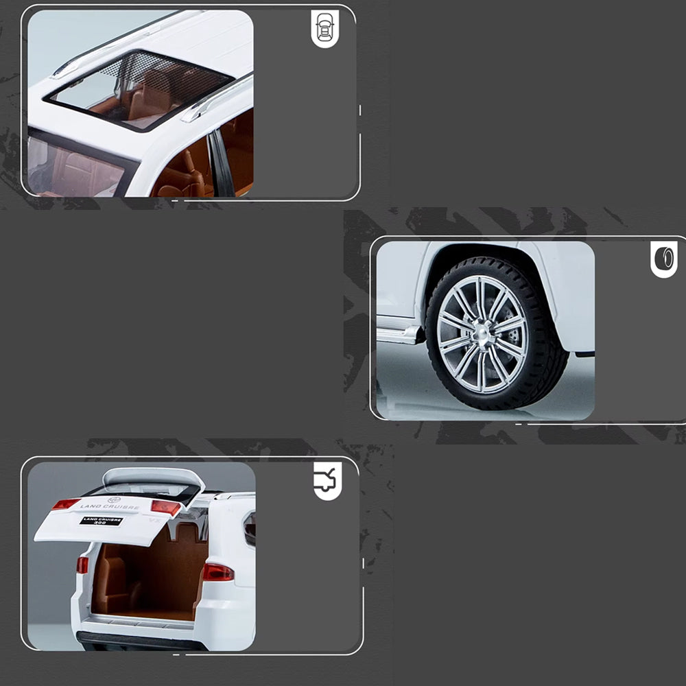 Jinlifang 1901-200P Toyota Land Cruiser LC300 Diecast 1:24 Model Car Madina Gift