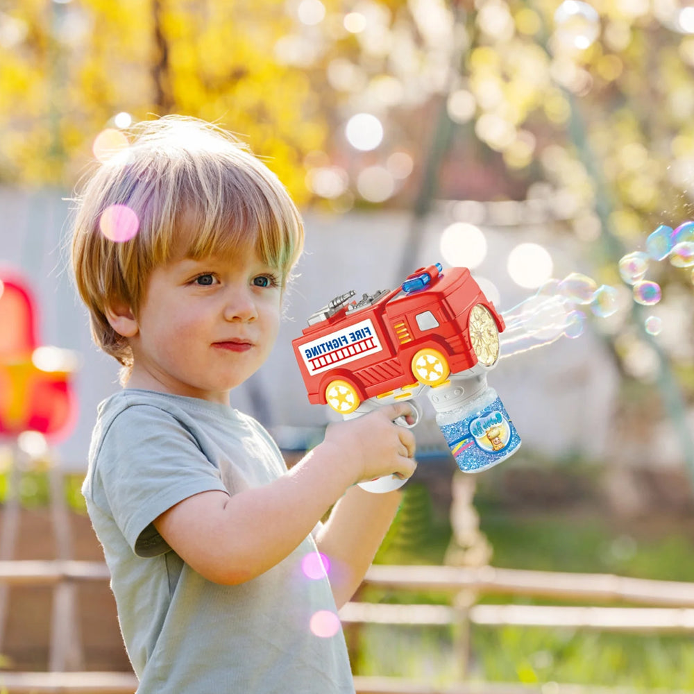 YHC Yuhongchi Toys Fire Truck Bubble Toy Gun 333-32 For Kids Madina Gift