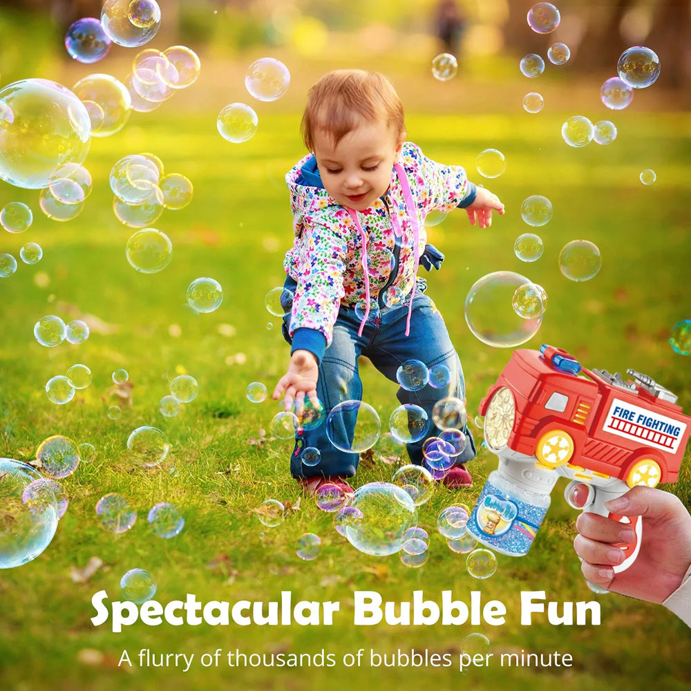 YHC Yuhongchi Toys Fire Truck Bubble Toy Gun 333-32 For Kids Madina Gift