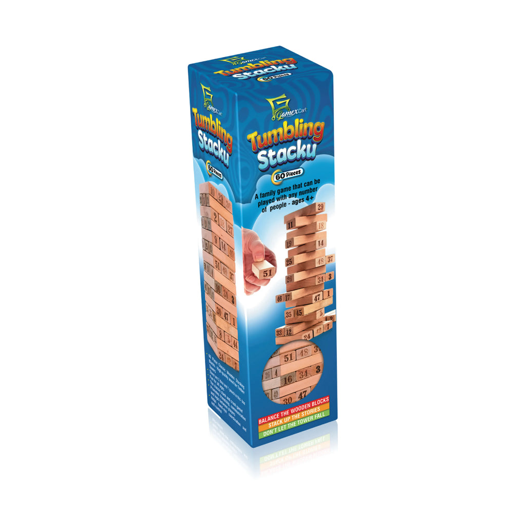 Tumbling Stacku Premium 60 Pieces Wooden Game Set Online in Karachi Pakistan madinagift.pk