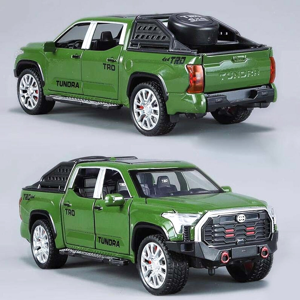 Toyota Tundra Diecast Alloy Car Model 1:24 Scale With Light & Music - Madina Gift