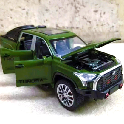 Toyota Tundra Diecast Alloy Car Model 1:24 Scale With Light & Music - Madina Gift