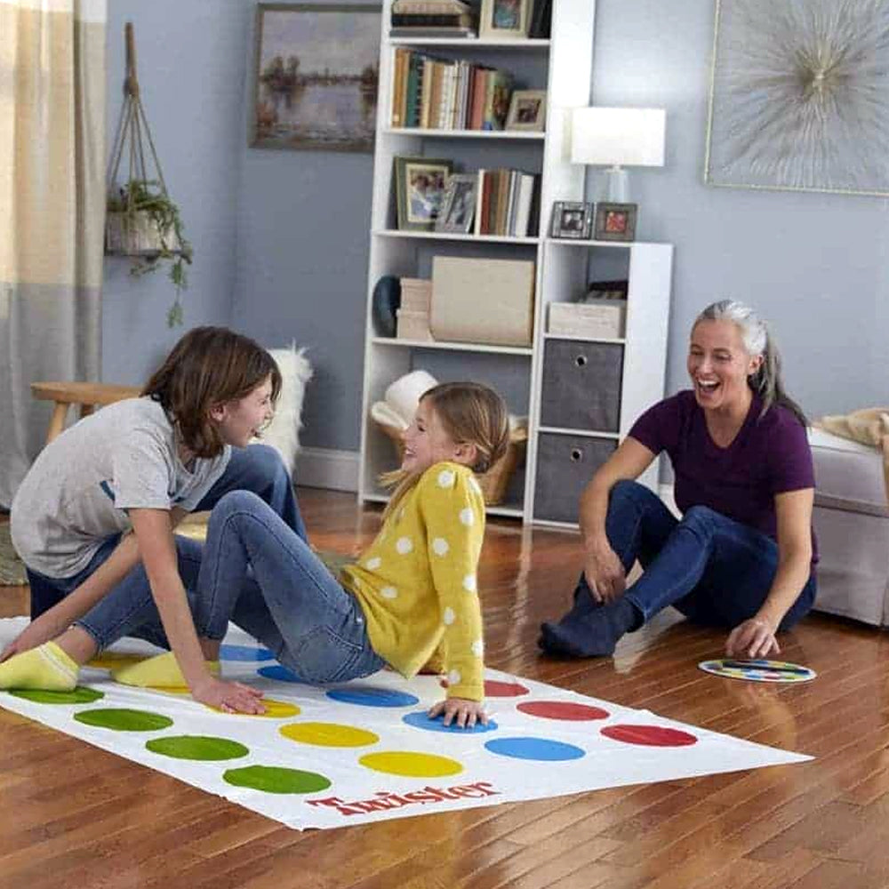 NJ001 Hasbro Classic Twister Game With 2 More Moves Madina Gift