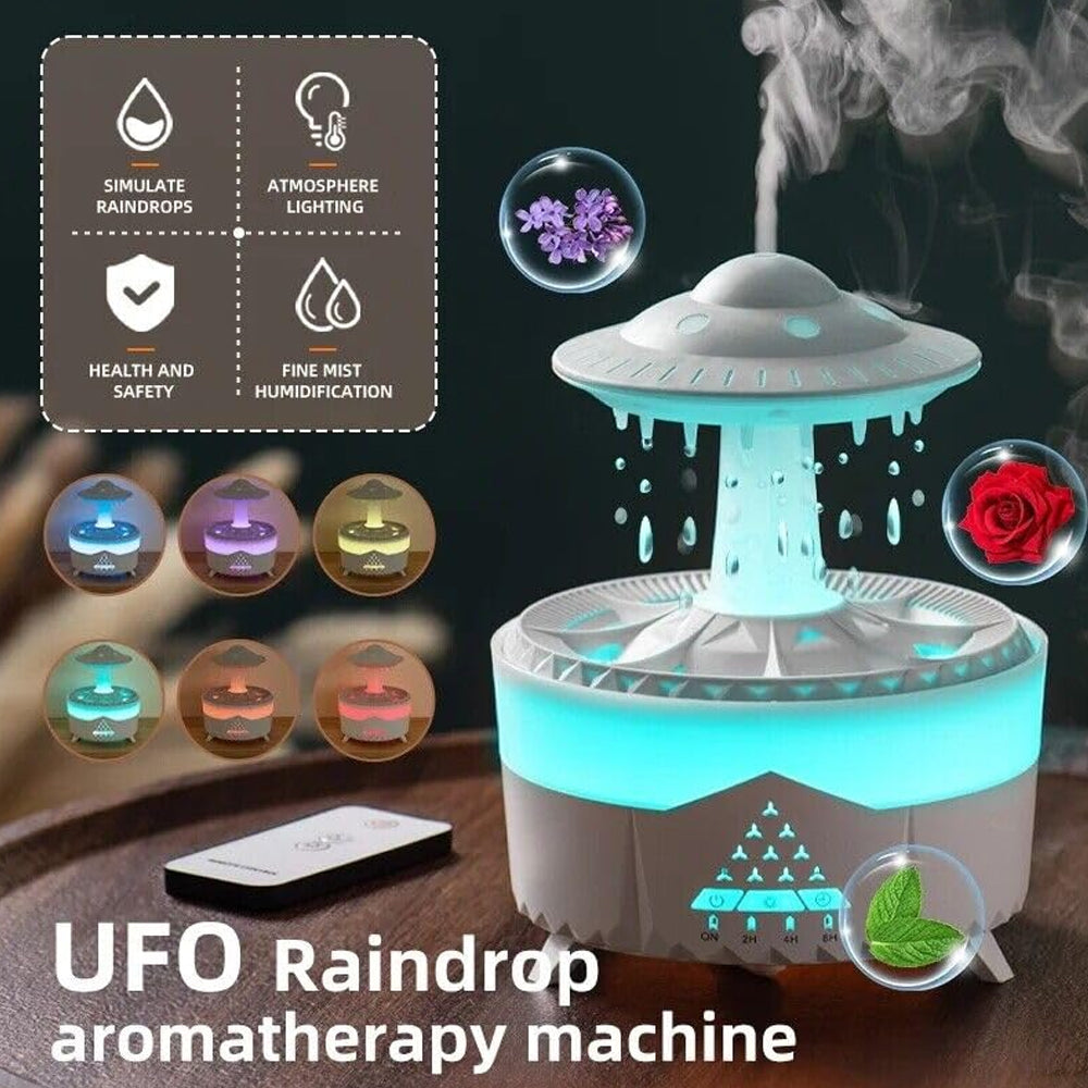 UFO Raindrop Humidifier & Aromatherapy Diffuser Online in Karachi Pakistan Madina Gift