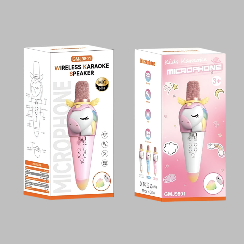 Unicorn Karaoke Microphone With Bluetooth Speaker GMJ9801 Madina Gift
