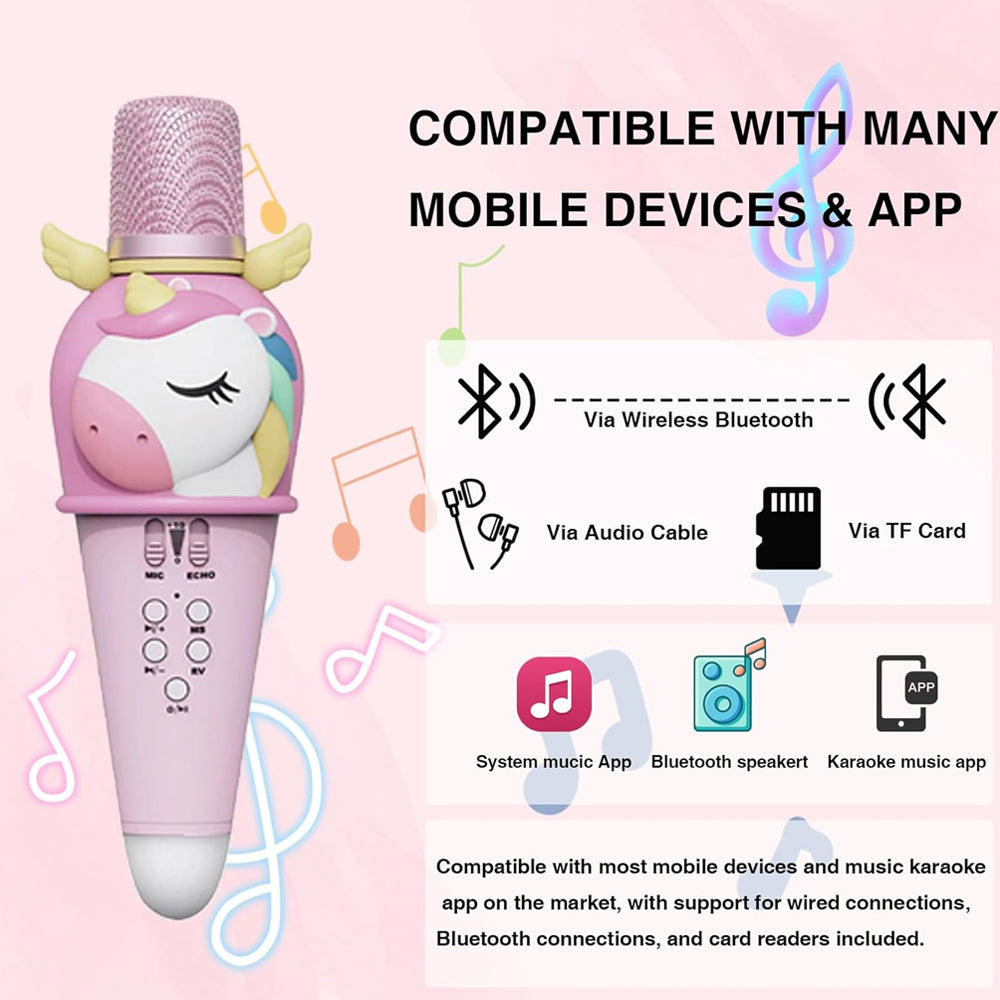 Unicorn Karaoke Microphone With Bluetooth Speaker GMJ9801 Madina Gift