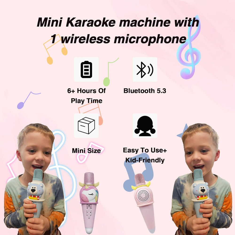 Unicorn Karaoke Microphone With Bluetooth Speaker GMJ9801 Madina Gift