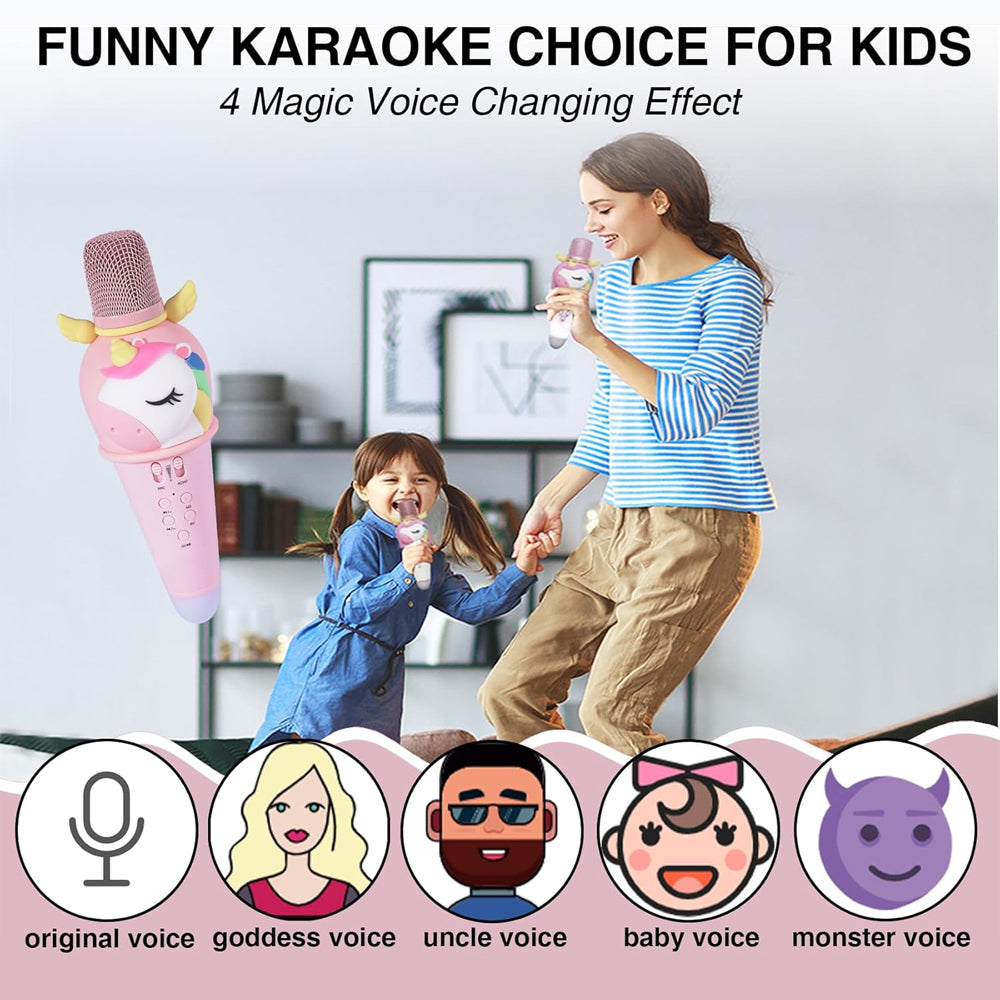 Unicorn Karaoke Microphone With Bluetooth Speaker GMJ9801 Madina Gift