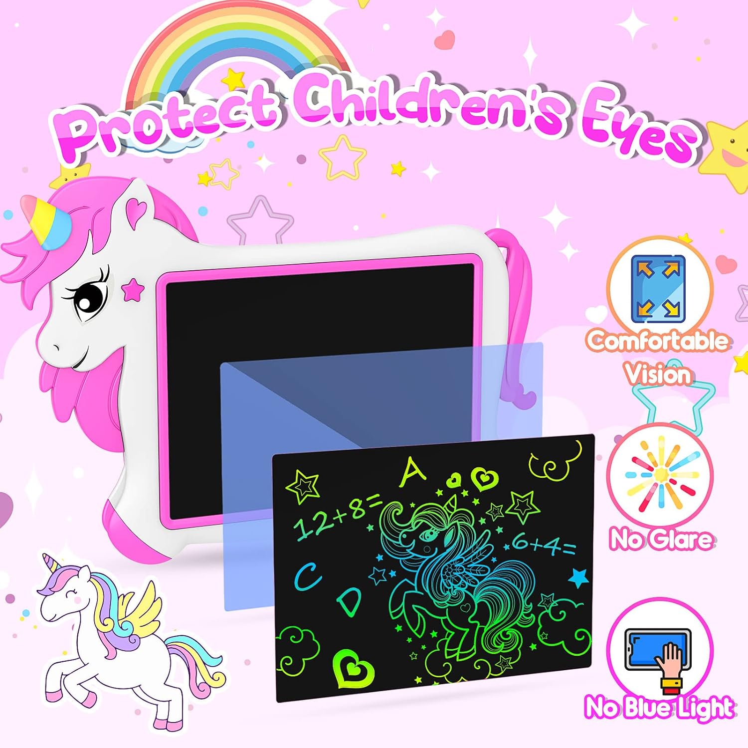 Unicorn Magic Multicolor 10 Inch LCD Writing Tablet Online in Karachi Pakistan Madina Gift