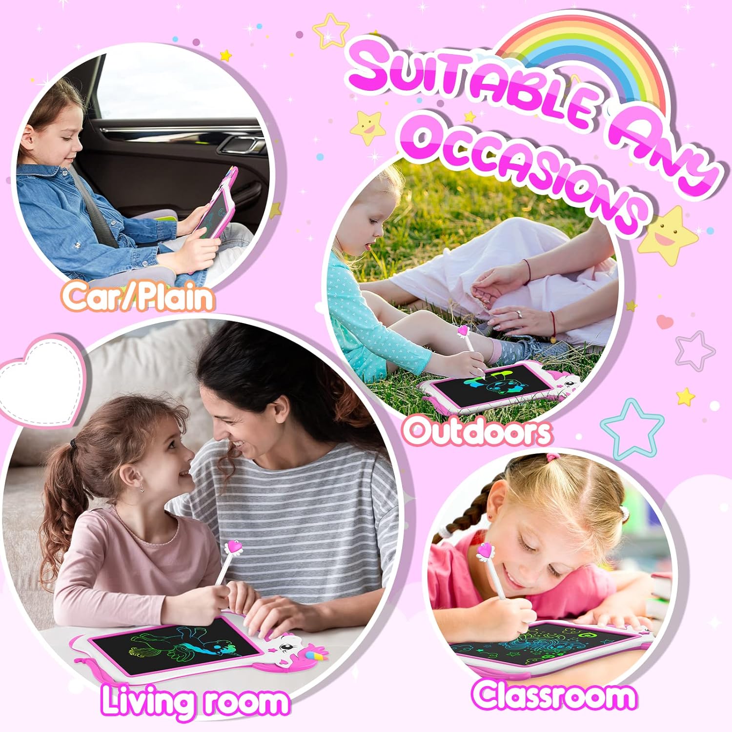 Unicorn Magic Multicolor 10 Inch LCD Writing Tablet Online in Karachi Pakistan Madina Gift