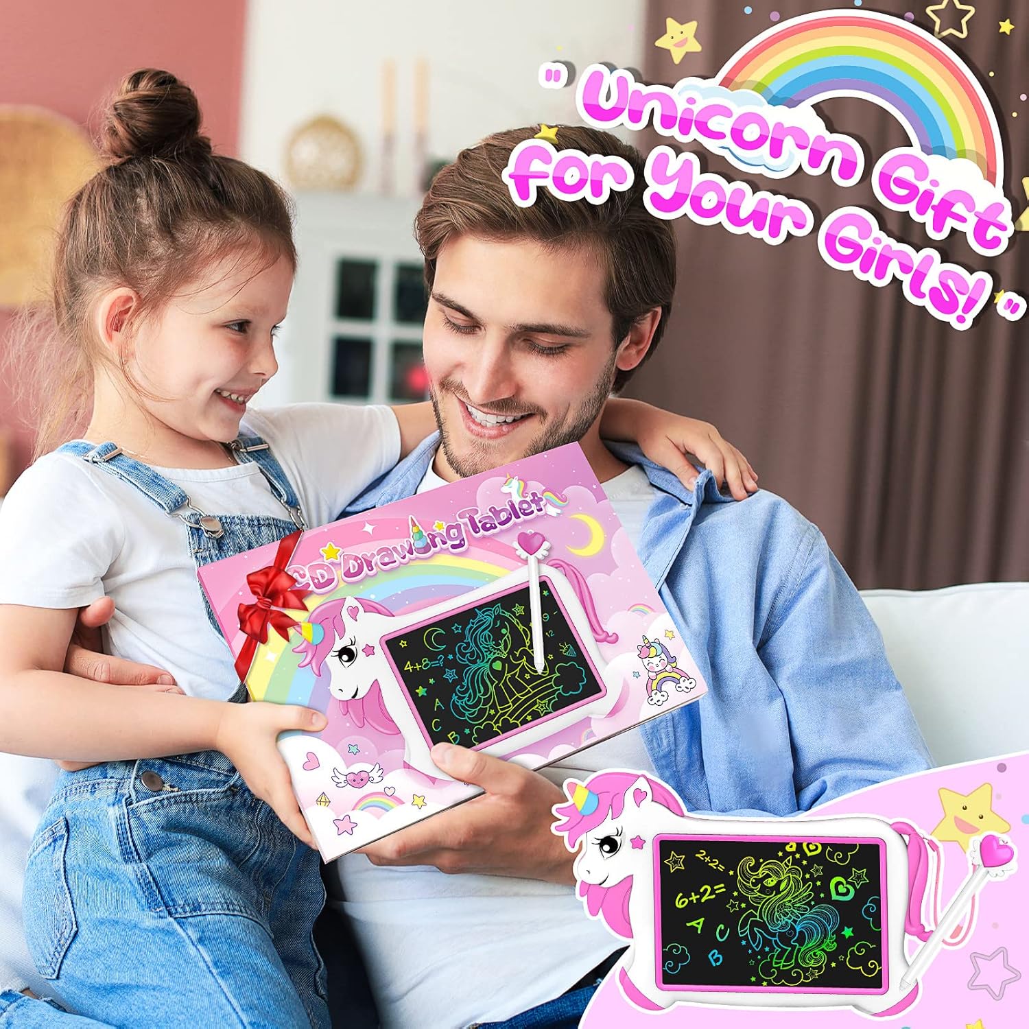 Unicorn Magic Multicolor 10 Inch LCD Writing Tablet Online in Karachi Pakistan Madina Gift