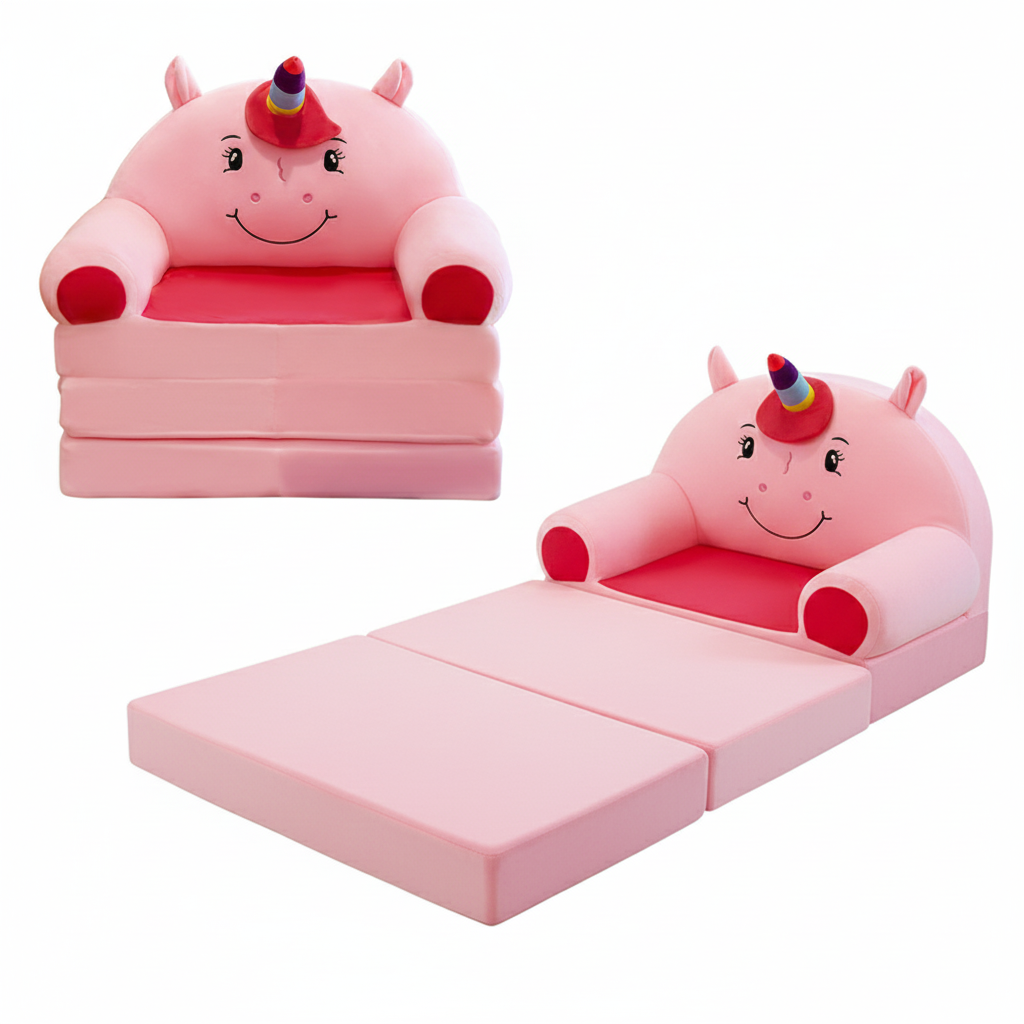 Unicorn Plush Baby Sofa Cum Bed For Kids Online in Karachi Pakistan Madina Gift
