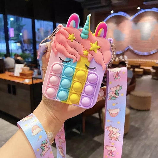 Unicorn Popit Mini Bag For Kids - Madina Gift