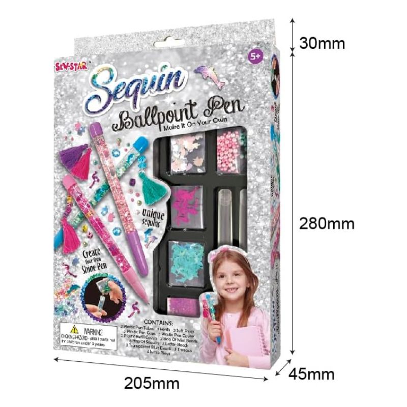 Sew Star Sequin Ball Pen - Write in Style - Madina Gift
