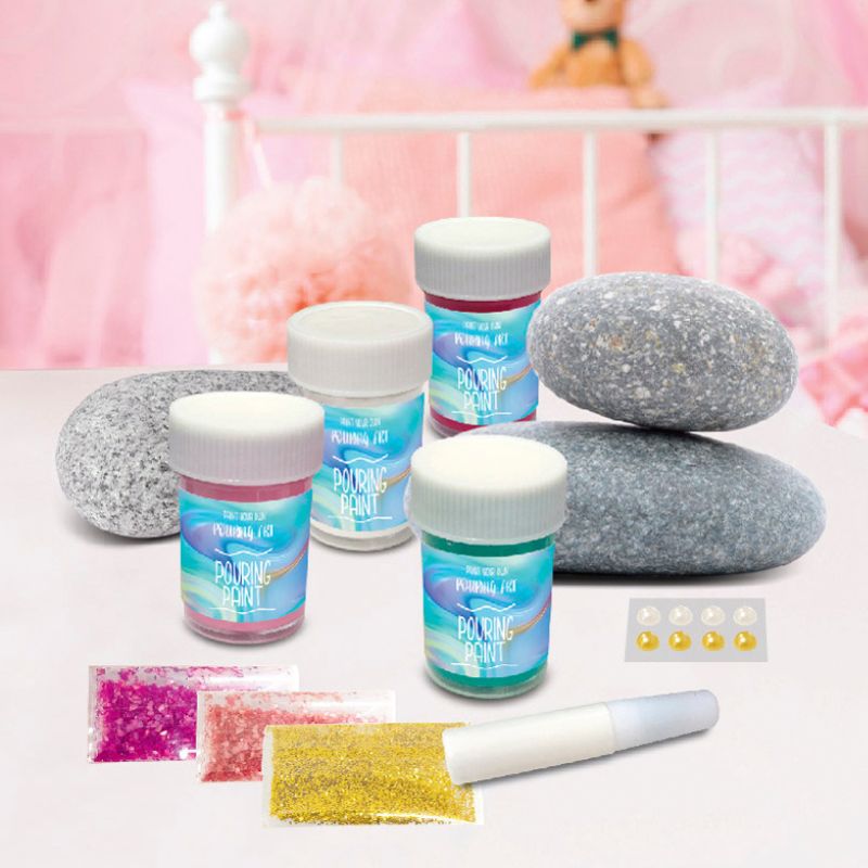 Sew Star Paint Your Own Pouring Art Kit - Experience the Magic of Fluid Painting - Madina Gift