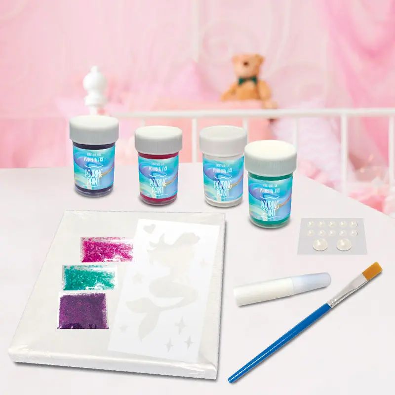 Sew Star Paint Your Own Pouring Art Kit - Experience the Magic of Fluid Painting - Madina Gift