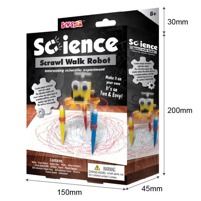 Sew Star Scrawl Walk Robot Adventure Awaits - Explore, Draw & Imagine - Madina Gift