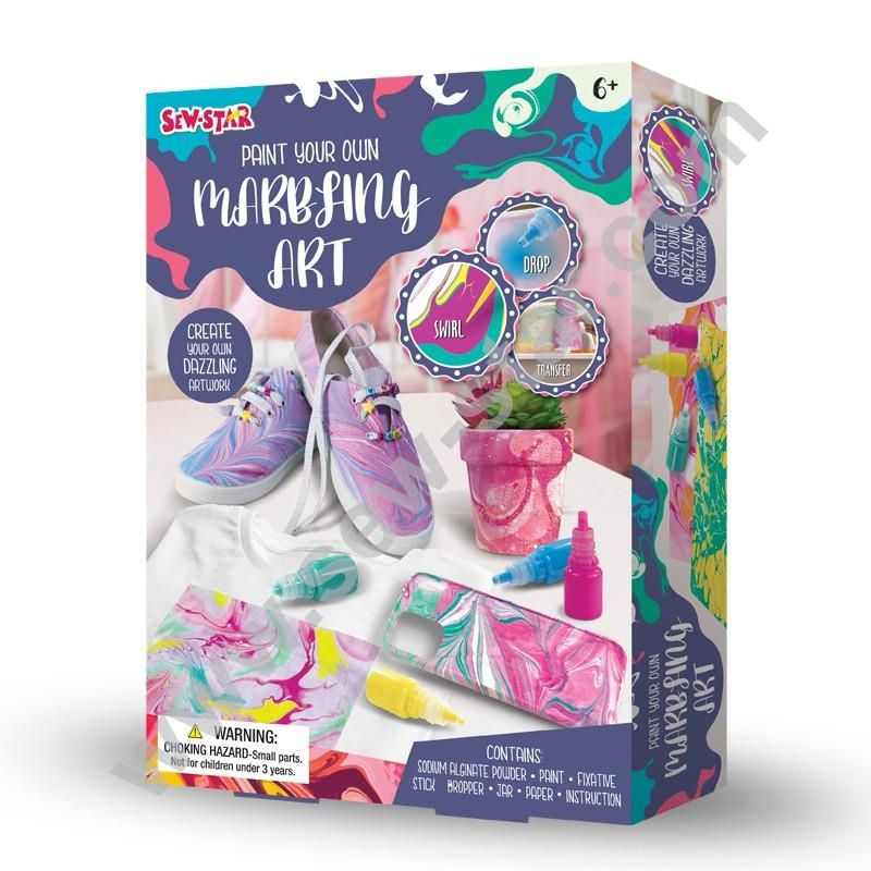 Sew Star Marbling Art - Design Your Own Dazzling Artwork - Madina Gift