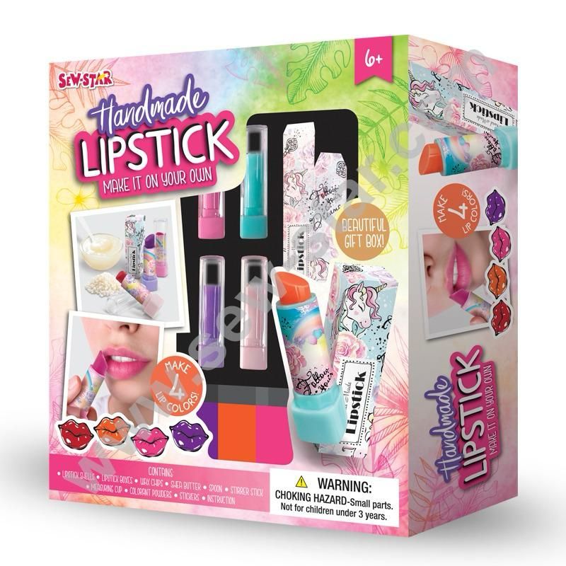 Sew Star Handmade Lipstick Kit - Create Your Own Custom Lip Colors - Madina Gift