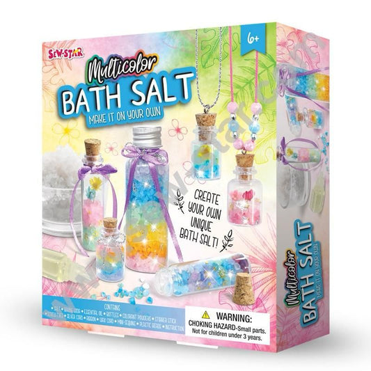 Sew Star DIY Bath Salt Kit - Create Your Own Multicolor Spa Experience - Madina Gift