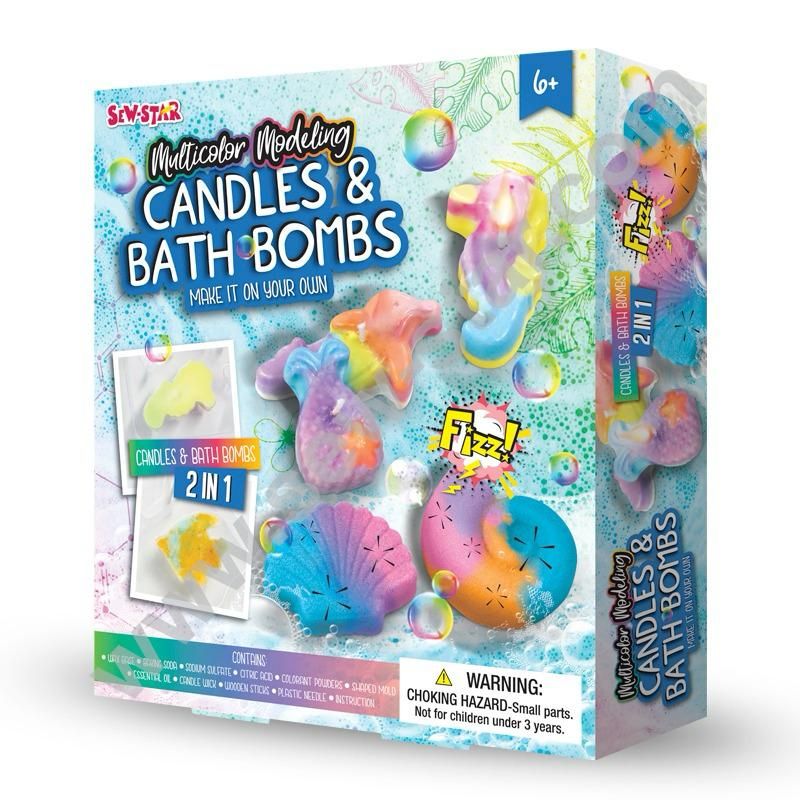 Sew Star Multicolor Modeling Kit - Create Your Own Candles & Bath Bombs - Madina Gift