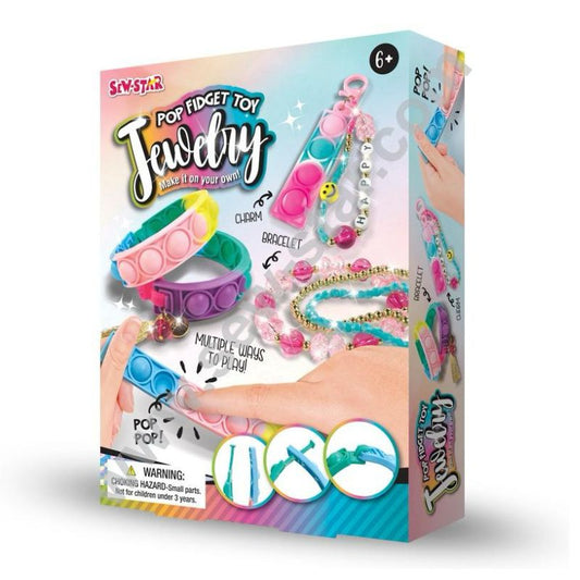 Sew Star Pop Fidget Toy Jewelry - Endless Fun In Every Pop - Madina Gift