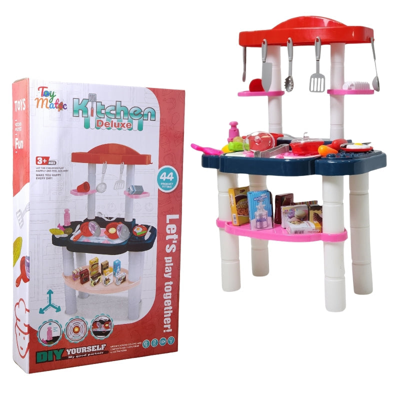 Toy Matic Deluxe Kitchen Play Set - 921-3 - Madina Gift