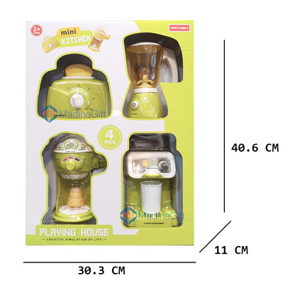 Vanyeh Mini Kitchen Appliances MW5510 4 Pcs Play Set For Kids Madina Gift Size