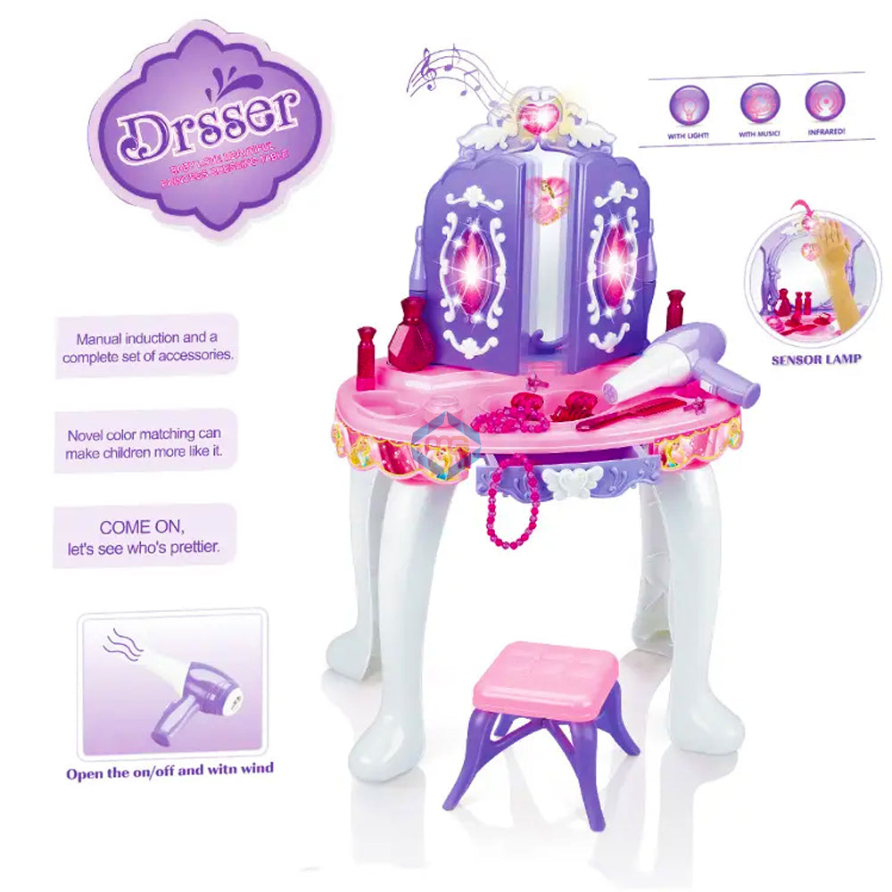 Vanity Dressing Table with Accessories for Girls - YL80009 - Madina Gift