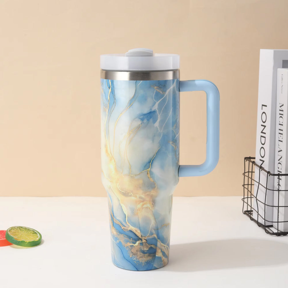 Stanley Vibrant Marble Texture Vacuum Double Wall Thermal Travel Tumbler 40oz Madina Gift