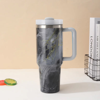 Stanley Vibrant Marble Texture Vacuum Double Wall Thermal Travel Tumbler 40oz Madina Gift