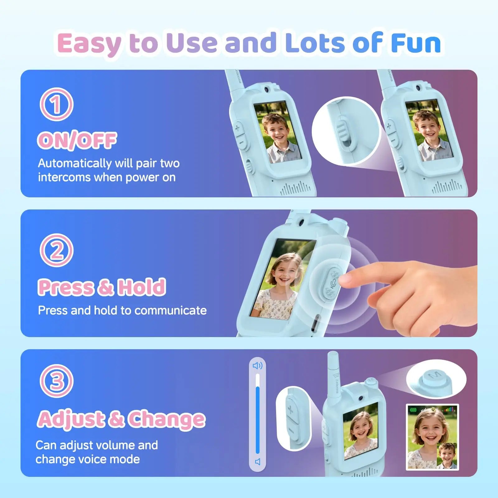 Video Walkie Talkies for Kids With Camera Online in Karachi Pakistan madinagift.pk