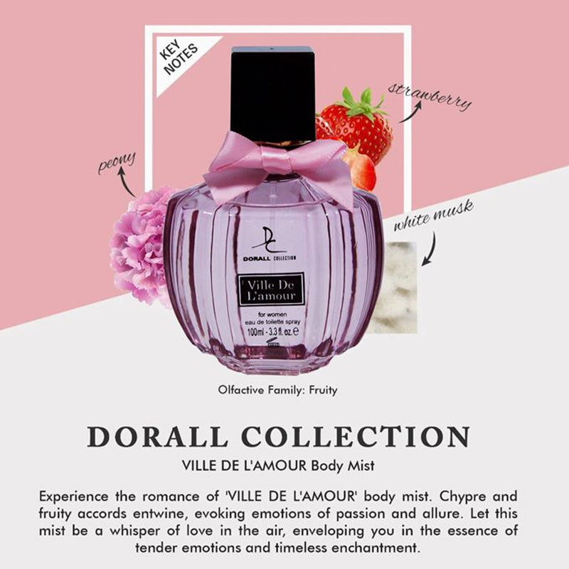 Dorall Collection Ville De L'amour 100 ML Perfume For Her Madina Gift