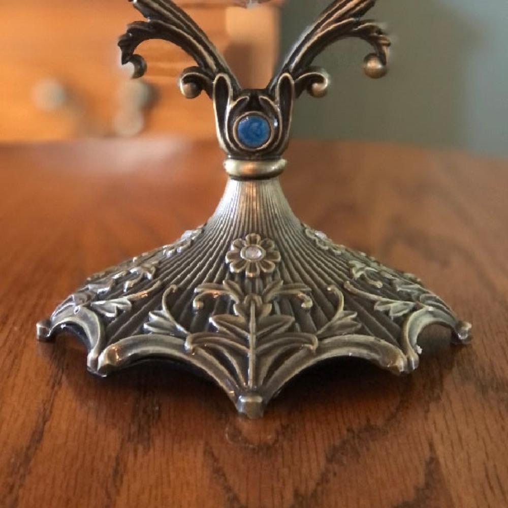 Vintage Heart Twisted Glass Rotating Hourglass - Madina Gift