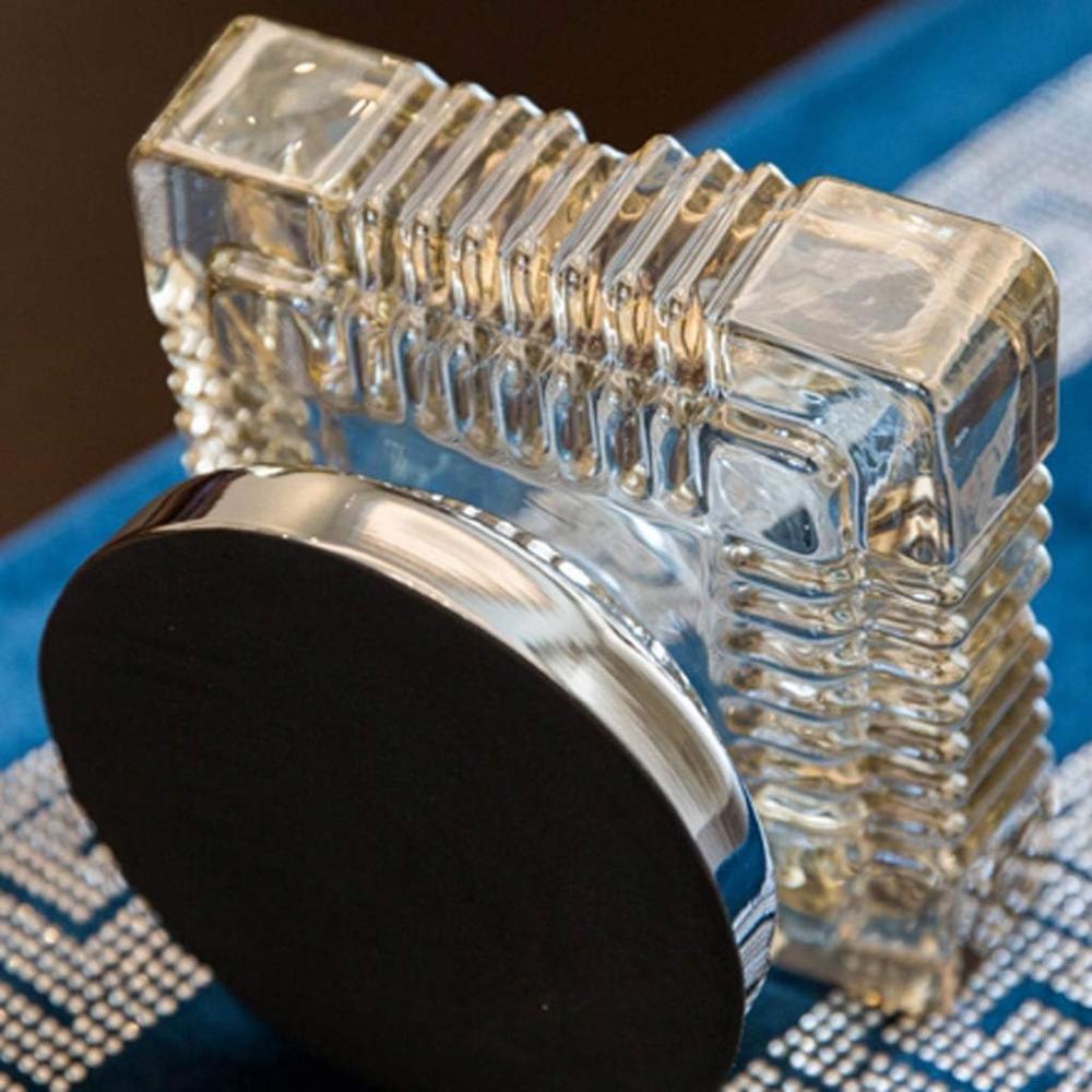 Vintage Luxury Brass Crystal Glass Ashtray Square - Madina Gift