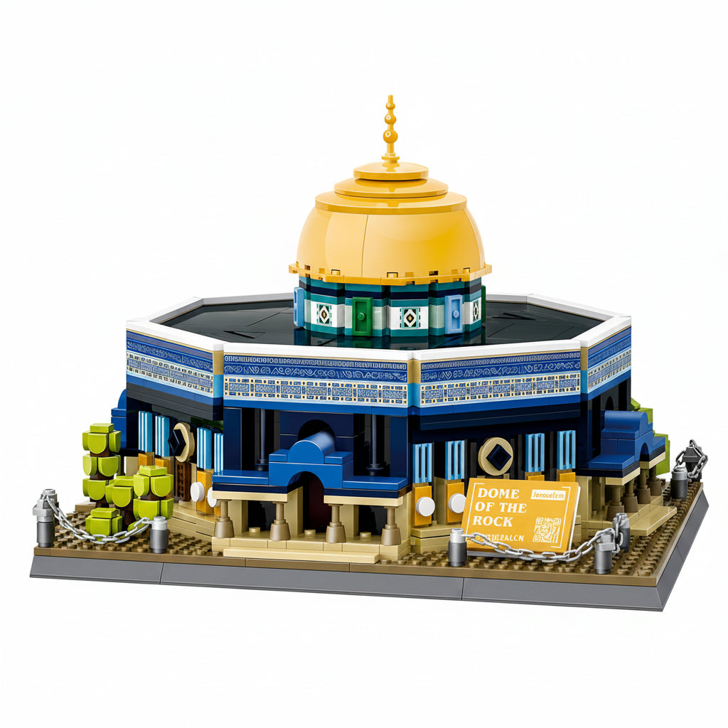 WANGE 5243 Dome of The Rock Architectural Building Block Set 983 Pieces Set Online in Pakistan Madina Gift