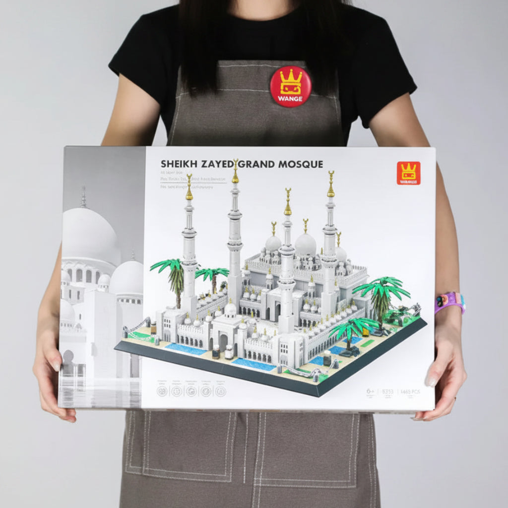 WANGE 5253 Sheikh Zayed Grand Mosque Architectural Building Blocks Set 1463 Pieces Online in Pakistan Madina Gift