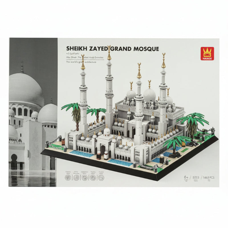 WANGE 5253 Sheikh Zayed Grand Mosque Architectural Building Blocks Set 1463 Pieces Online in Pakistan Madina Gift