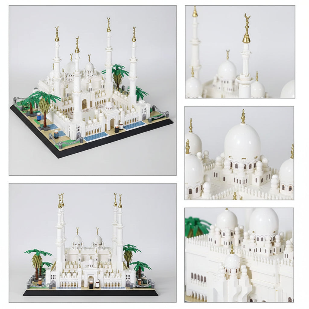 WANGE 5253 Sheikh Zayed Grand Mosque Architectural Building Blocks Set 1463 Pieces Online in Pakistan Madina Gift